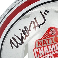 Will Howard & Emeka Egbuka Ohio State Buckeyes Autographed 2024 College Football Playoff National Champions Logo Riddell Speed Mini Helmet 