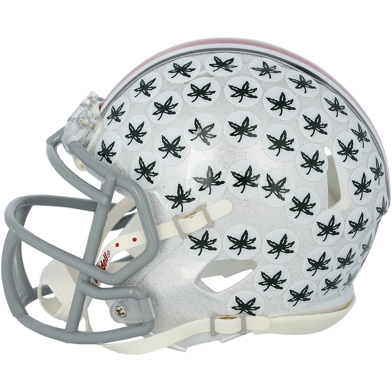 Will Howard & Emeka Egbuka Ohio State Buckeyes Autographed 2024 College Football Playoff National Champions Logo Riddell Speed Mini Helmet 