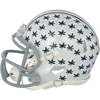 Will Howard & Emeka Egbuka Ohio State Buckeyes Autographed 2024 College Football Playoff National Champions Logo Riddell Speed Mini Helmet 