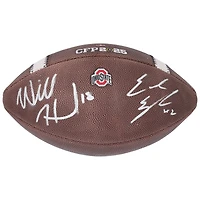 Will Howard & Emeka Egbuka Ohio State Buckeyes Autographed 2024 College Football Playoff National Champions Nike CFP Football