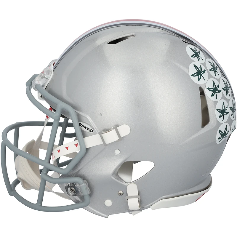 Will Howard Ohio State Buckeyes Autographed 2024 College Football Playoff National Champions Logo Riddell Speed Authentic Helmet 