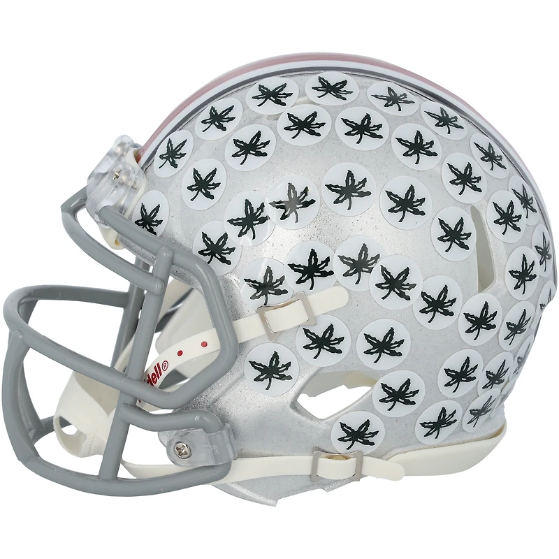 Will Howard Ohio State Buckeyes Autographed 2024 College Football Playoff National Champions Logo Riddell Speed Mini Helmet 