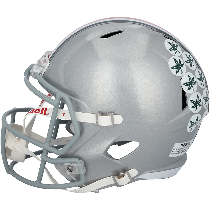 Will Howard Ohio State Buckeyes Autographed 2024 College Football Playoff National Champions Logo Riddell Speed Replica Helmet with "24 CFP Champs" Inscription