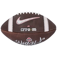 Will Howard Ohio State Buckeyes Autographed 2024 College Football Playoff National Champions Nike 2025 CFP Football with Multiple Inscriptions - Limited Edition #25/25
