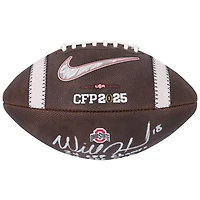 Will Howard Ohio State Buckeyes Autographed 2024 College Football Playoff National Champions Nike 2025 CFP Football with Multiple Inscriptions