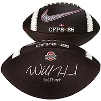 Will Howard Ohio State Buckeyes Autographed 2024 College Football Playoff National Champions Nike CFP Football with "24 CFP MVP" Inscription