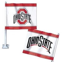 WinCraft Ohio State Buckeyes 12" x 13" Double-Sided Car Flag