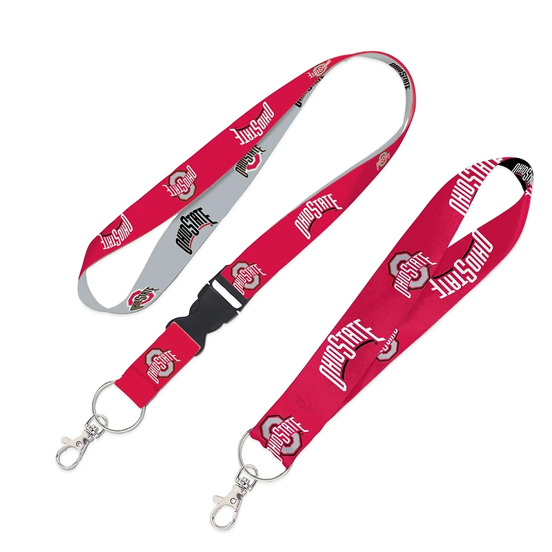 WinCraft Ohio State Buckeyes Lot de 2 cordons avec boucle amovible et sangle pour clés