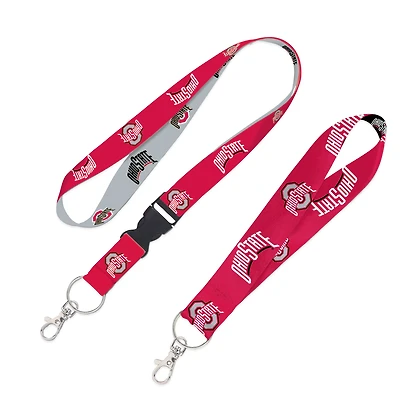 WinCraft Ohio State Buckeyes Lot de 2 cordons avec boucle amovible et sangle pour clés
