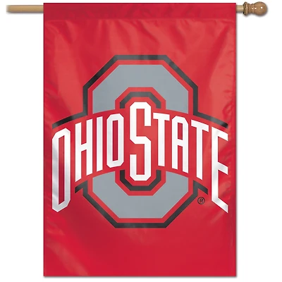 Bannière verticale simple face WinCraft Ohio State Buckeyes, grand logo 28" x 40".
