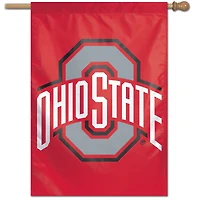 Bannière verticale simple face WinCraft Ohio State Buckeyes, grand logo 28" x 40".