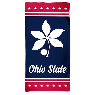 WinCraft Ohio State Buckeyes 60'' x 30'' Patriotic Spectra Beach Towel
