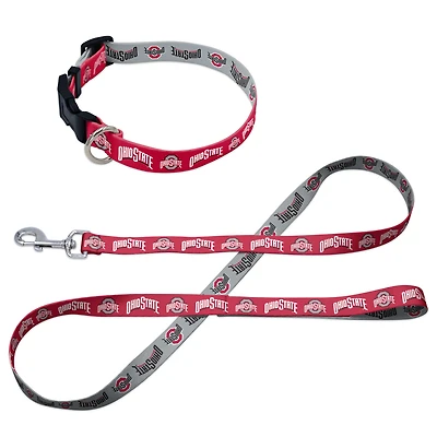 WinCraft Ohio State Buckeyes Pet Leash and Collar Set
