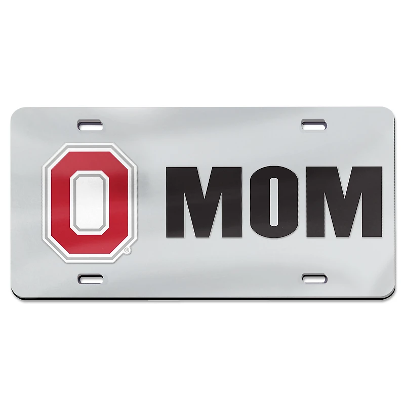 Plaque d'immatriculation WinCraft Ohio State Buckeyes Specialty Mom
