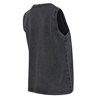 Débardeur en molleton français Distressed Market de Concepts Sport Charcoal Ohio State Buckeyes pour femme