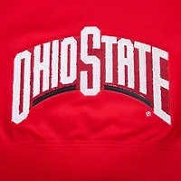 Women's Pro Standard Scarlet Ohio State Buckeyes Game Day Sequin Full-Zip Hooded Jacket