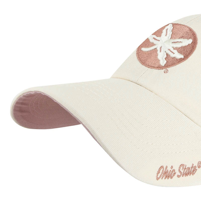 Women's '47 Cream Ohio State Buckeyes Dusty Miata Clean Up Adjustable Hat