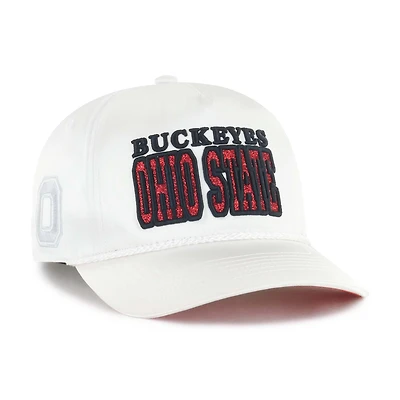 Casquette ajustable Outspoken Hitch blanche 47 pour femme des Ohio State Buckeyes
