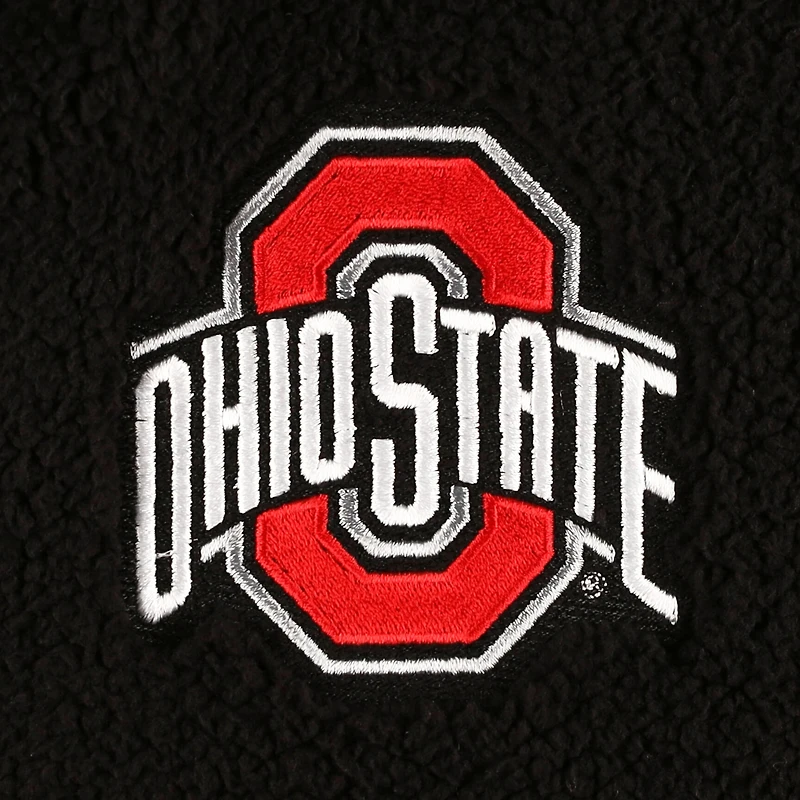 Sweat-shirt noir à demi-zip Everest des Ohio State Buckeyes pour femmes