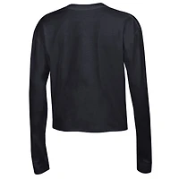 T-shirt court à manches longues Champion Ohio State Buckeyes pour femme, noir