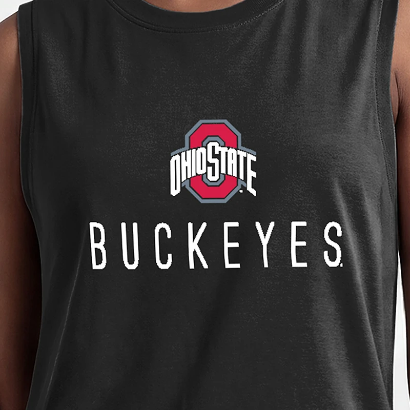 Women's Champion Black Ohio State Buckeyes Lifestyle Tank Top