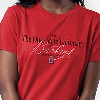 Women's Champion  Scarlet Ohio State Buckeyes Lifestyle T-Shirt