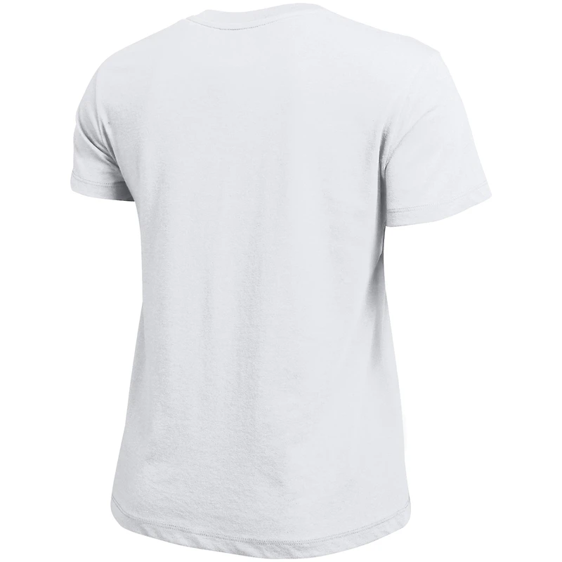 T-shirt blanc avec logo arqué des Ohio State Buckeyes, championne féminine