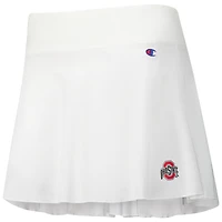 Jupe-short blanche Champion pour femmes Ohio State Buckeyes Tailgate Soft Touch