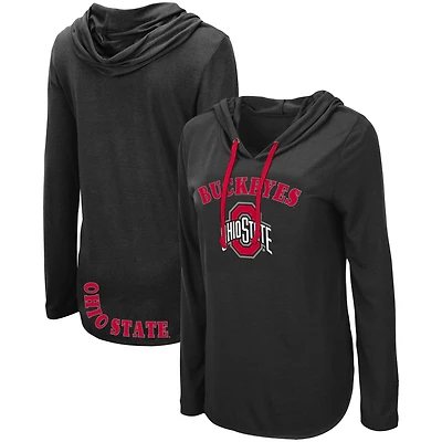 Colosseum pour femme Ohio State Buckeyes My Lover T-shirt léger à capuche manches longues