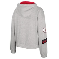 Women's Colosseum Gray Ohio State Buckeyes Alfie Full-Zip Hoodie Jacket