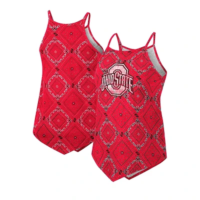 Women's Colosseum x Wrangler Scarlet Ohio State Buckeyes Bandana Tank Top