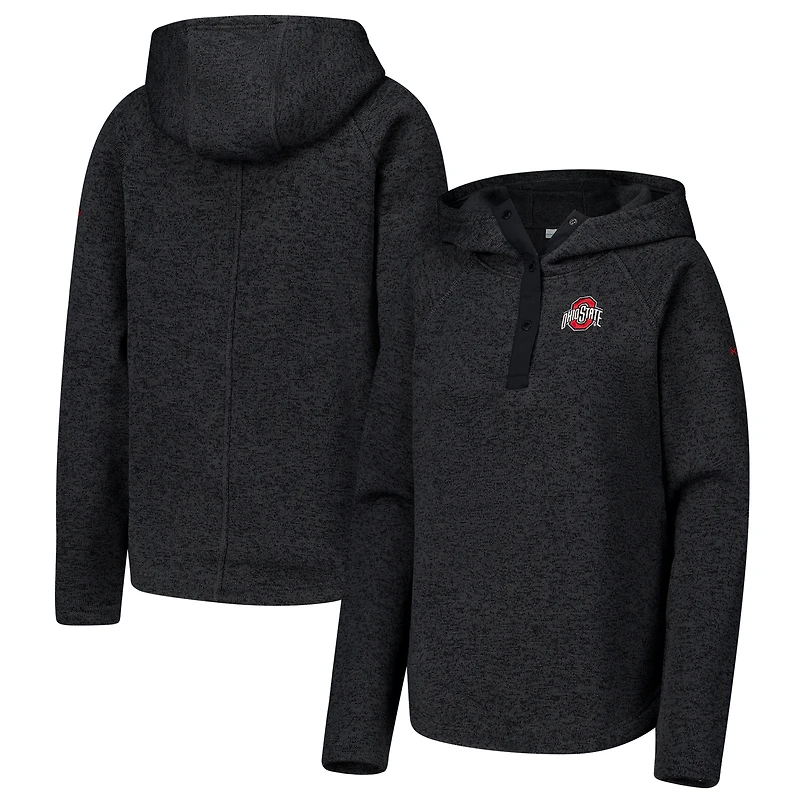 Sweat à capuche noir Ohio State Buckeyes pour femme de Columbia