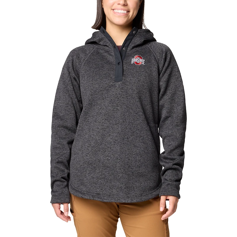 Sweat à capuche noir Ohio State Buckeyes pour femme de Columbia