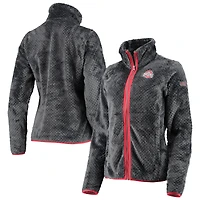 Veste Columbia Fireside II Sherpa Charcoal Ohio State Buckeyes pour femme