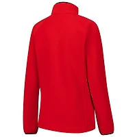 Veste polaire zippée Columbia Scarlet Ohio State Buckeyes Give & Go II pour femme