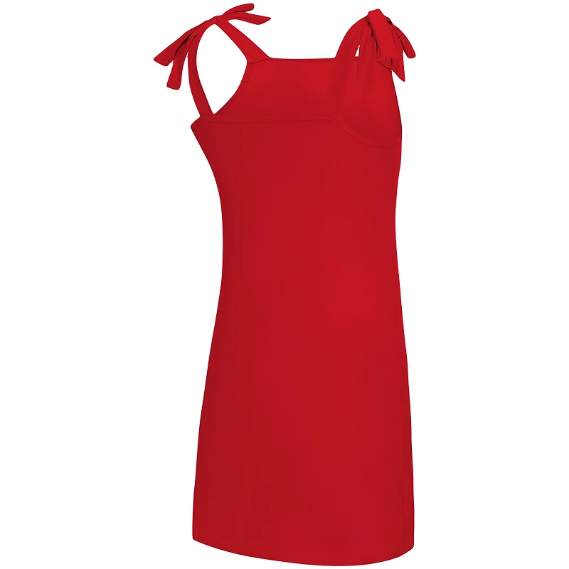 Women's Concepts Sport  Scarlet Ohio State Buckeyes Tie-Shoulder Nightdress