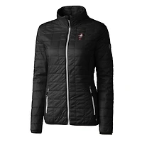 Doudoune isolante entièrement zippée PrimaLoft Eco pour femme Cutter & Buck Black Ohio State Buckeyes Vault Rainier