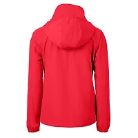 Women's Cutter & Buck  Scarlet Ohio State Buckeyes Charter Eco Recycled Full-Zip Jacket