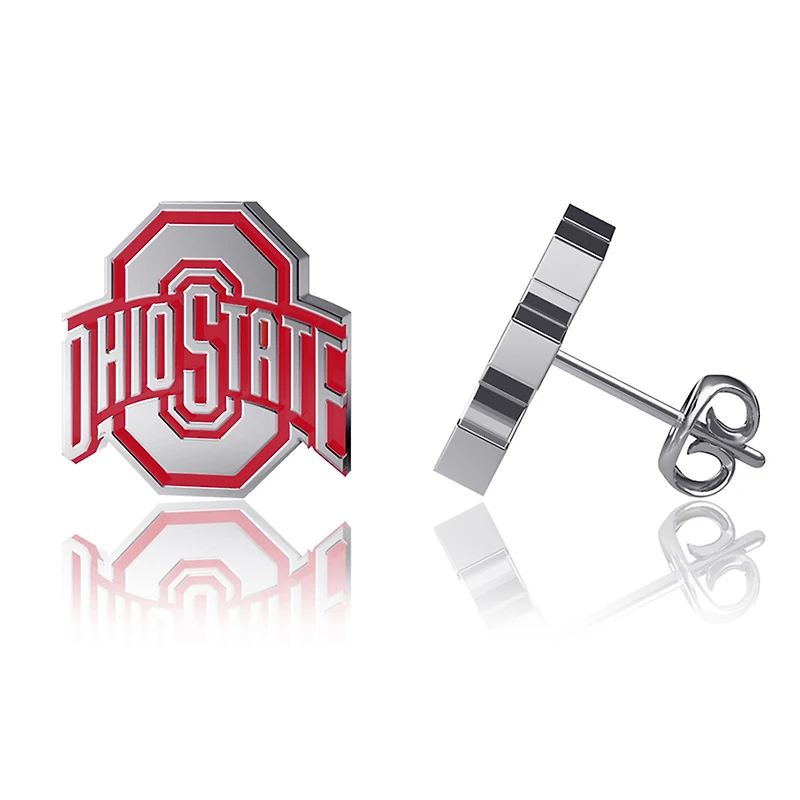 Women's Dayna Designs Ohio State Buckeyes Enamel Post Earrings
