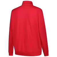 Pull zippé taille plus Fanatics Scarlet/Gray Ohio State Buckeyes pour femme