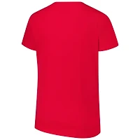 Women's Fanatics Scarlet Ohio State Buckeyes Plus Lean Scoop Neck T-Shirt