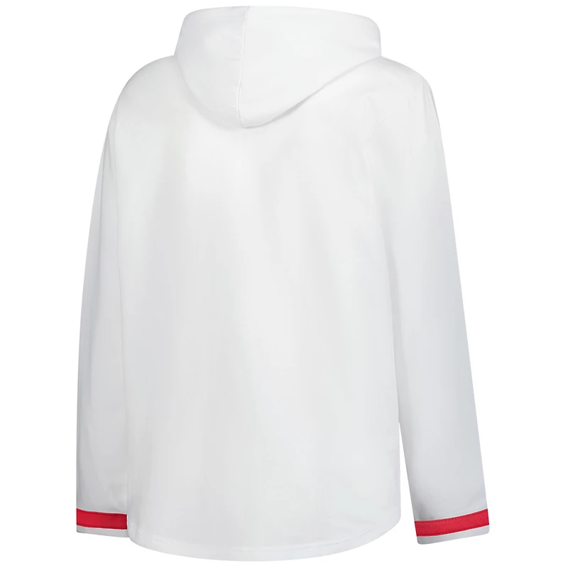 Women's Fanatics White Ohio State Buckeyes Plus Pullover Hoodie