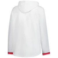 Women's Fanatics White Ohio State Buckeyes Plus Pullover Hoodie