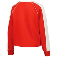 Sweat court Gameday Couture Scarlet Ohio State Buckeyes Blindside Raglan pour femme