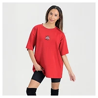 T-shirt surdimensionné Gameday Couture Scarlet Ohio State Buckeyes pour femme