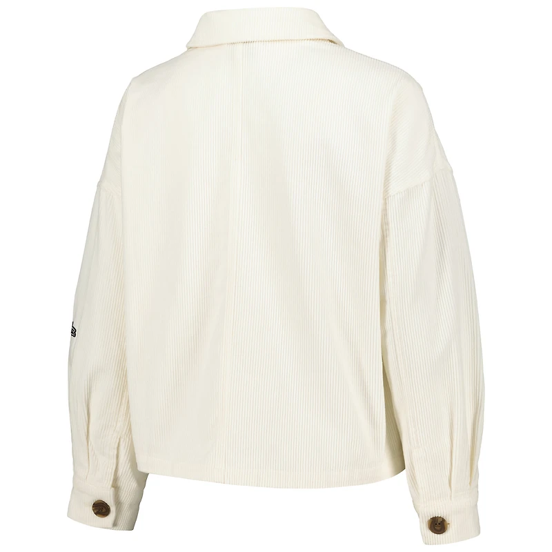Women's Hype and Vice Cream Ohio State Buckeyes Corduroy Button-Up Jacket