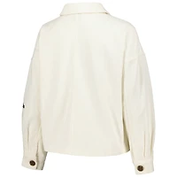 Women's Hype and Vice Cream Ohio State Buckeyes Corduroy Button-Up Jacket