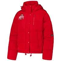 Women's Hype and Vice Scarlet Ohio State Buckeyes Full-Zip Puffer Jacket
