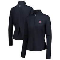 Women's johnnie-O Black Ohio State Buckeyes Susie Half-Zip Pullover