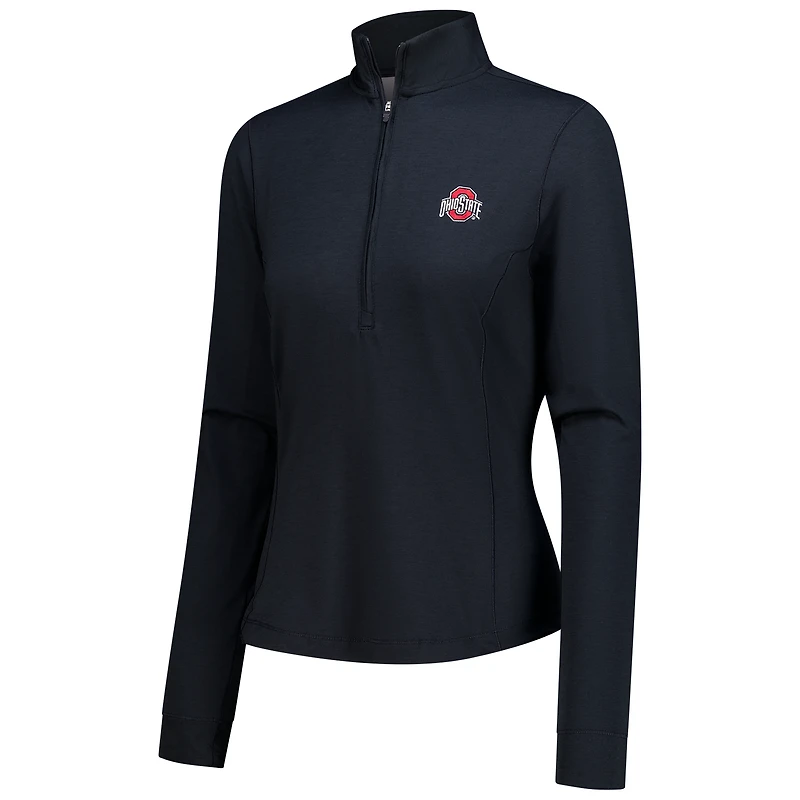 Women's johnnie-O Black Ohio State Buckeyes Susie Half-Zip Pullover